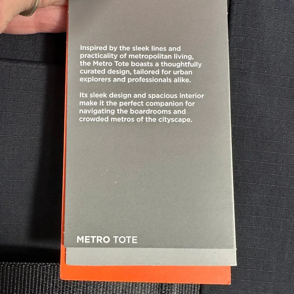 Alpaka Metro Tote - opened NWOT